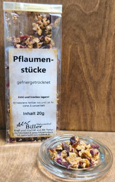 Pflaumenstücke gefriergetrocknet, 20g